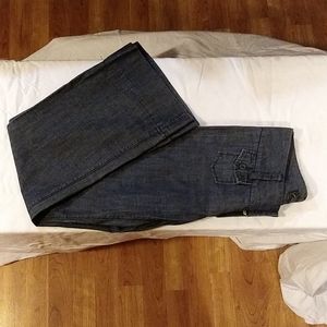 Lucky Brand Flare Bottom Premium Denim Dungarees